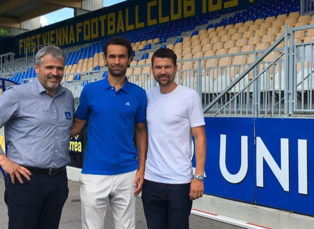 Wollen den Aufstieg schaffen: Präsident Gerhard Krisch, Neo-Trainer Peter Hlinka und Kapitän Markus Katzer (v.l.).