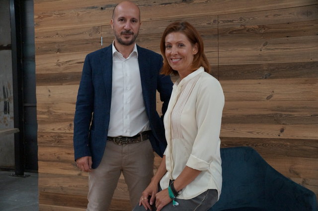 Silvia Weiss (Geschäftsführerin) und Franz Schwaiger, beide Holz Weiss, Flachau.