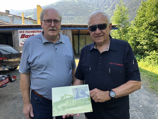 Werner Neuwirth und Helmut Vescei erinnern sich noch gut an das Hochwasser