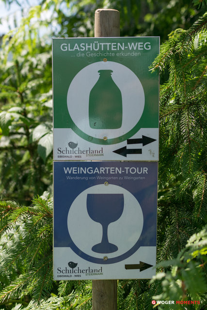 Zwei der insgesamt 19 gutbeschilderten Themenwanderwege!