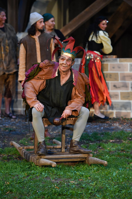 Alexander Schwarz begeistert am Schlossberg in Rattenberg als Quasimodo. | Foto: Griessenböck