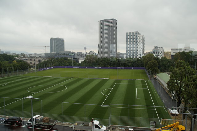 Die Trainingsplätze der Austria.