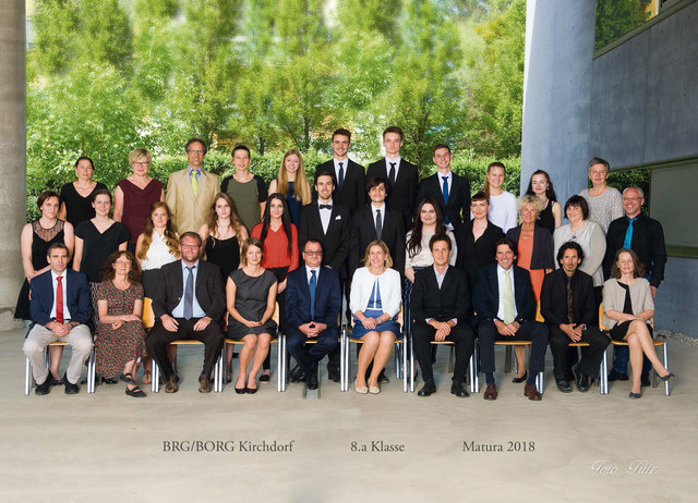 Gymnasium Kirchdorf: Klassenfoto 8A. | Foto: Foto Fritz