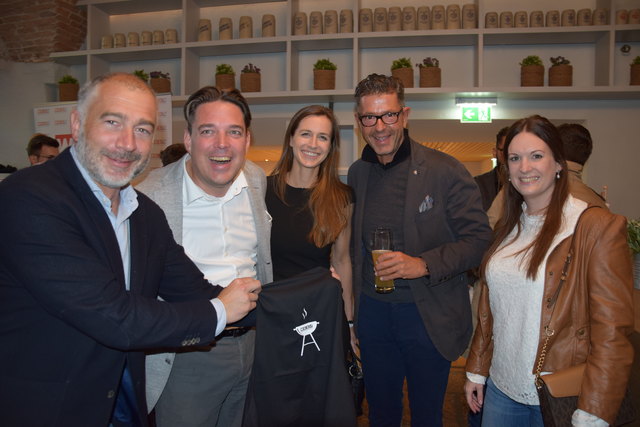 v.l.n.r.: Michael Mrazek von der WKS-Fachgruppe Werbung und Marktkommunikation, Martin Niklar von der Wirtschaftskammer Salzburg, Organisatorin Eva Reitsperger, Michi Kretz und Michaela Stadler von den Bezirksblättern Salzburg.