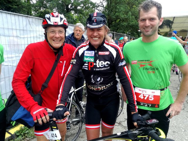 Die Mannschaft KBSV 1 Landeshauptmann Peter Kaiser, Wolfgang Dabernig (Radlwolf), Seppi Lackner