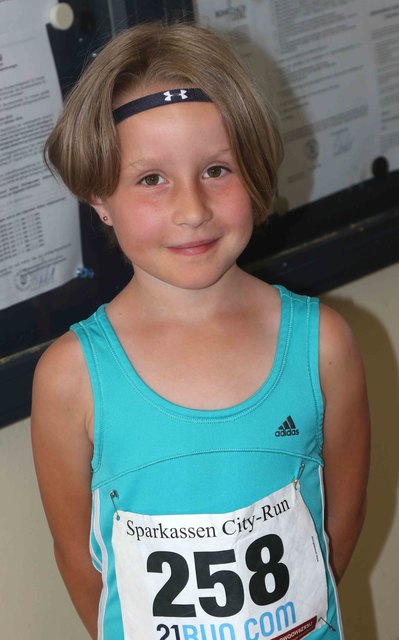 Sabrina (8 Jahre) hat viel trainiert