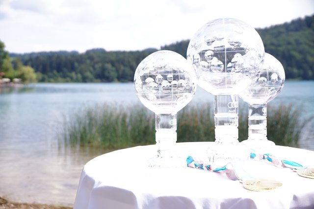Die Trophäen und Olympisches Gold. | Foto: Thomas Fuchs