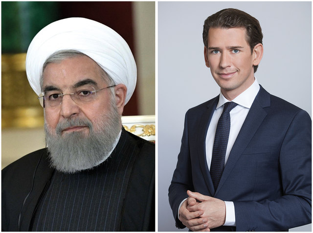 Der iranische Präsident Hassan Rohani (li.) trifft am Mittwoch Bundeskanzler Sebastian Kurz in Wien. | Foto: Wikimedia/ÖVP