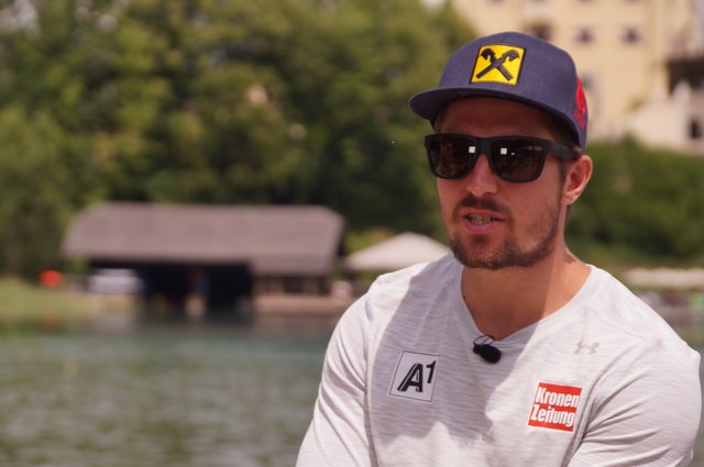 Marcel Hirscher beim Sommergespräch. | Foto: Thomas Fuchs