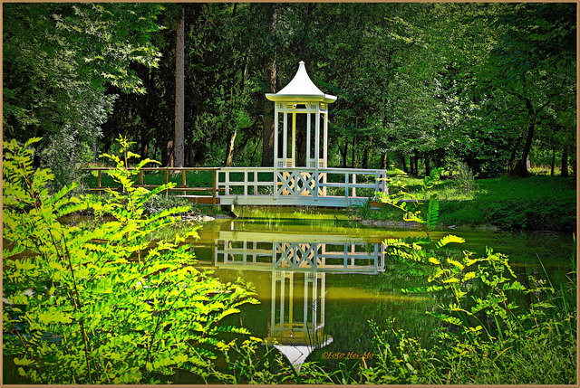 Ein hübscher Anblick im Park der Villa Varda nahe Brugnera. Ja, ich war wieder in Italien... ;)