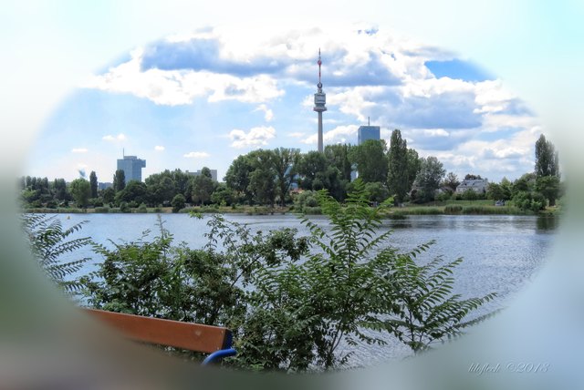 Nochmals die Obere Alte Donau mit dem Donauturm