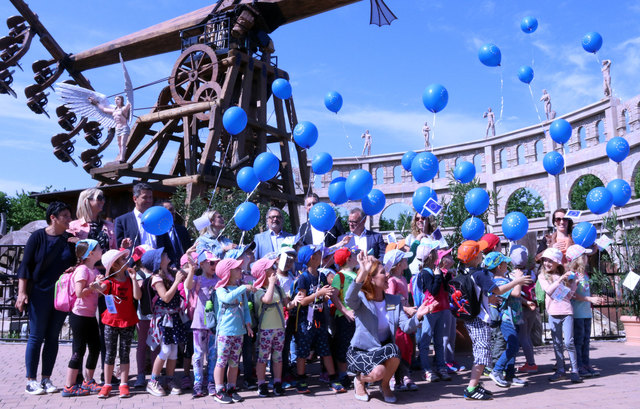 EU-Luftballone im Familypark: Die Förderungen der Europäischen Union haben sich ausgezahlt. | Foto: LMS