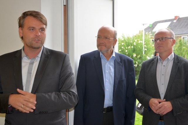 Die drei Bürgermeister: Lukas Michlmayr (Haag), Josef Wagner (Vize-Bgm. aus Wolfsbach) und Johann Spreitzer (Seitenstetten) | Foto: Ebner