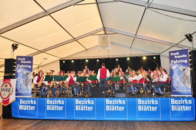 Hier spielte am Samstag die Musik – im Bilder die Gastkapelle aus Fehring in der Steiermark.