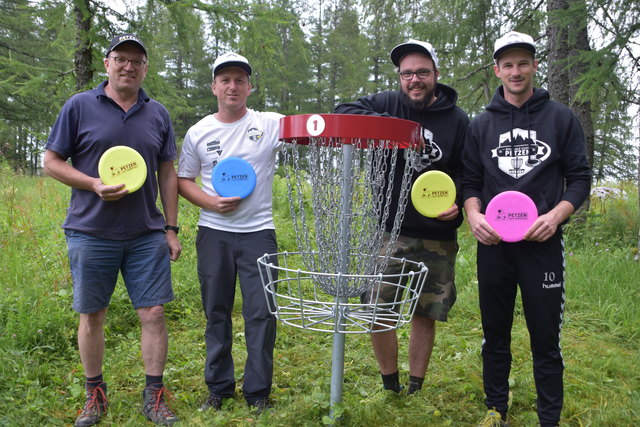 Hubert Ramskogler, Ingo Alesko, Rudi Sternjak und Gerald Wölbl (v. li)