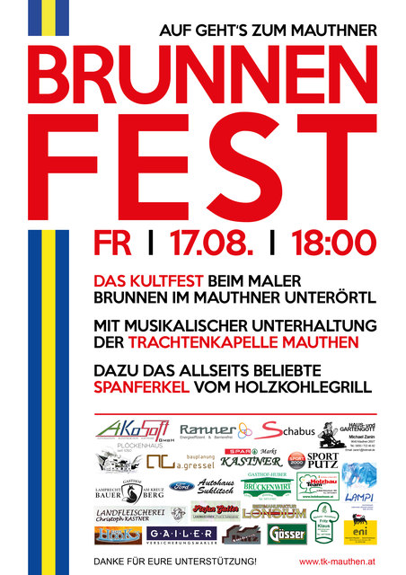 Plakat Brunnenfest 2018