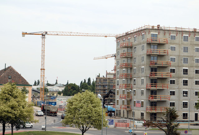 Die Baustelle am ehemaligen Brauereigelände Mautner-Markhof Straße Ecke Brauhausstraße | Foto: Stadtgemeinde Schwechat
