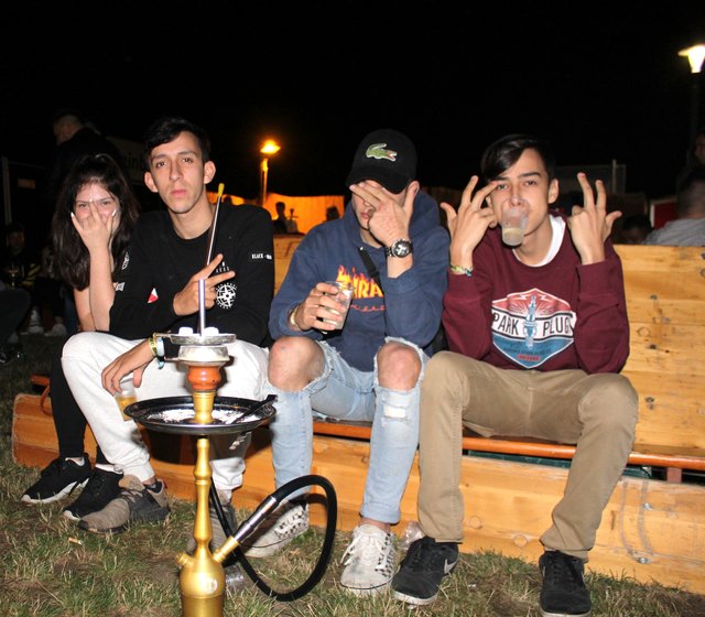 Foto: Gabriella Bösze                                                              Chillen in Chiko's Shisha - Lounge war ein angesagter Treffpunkt