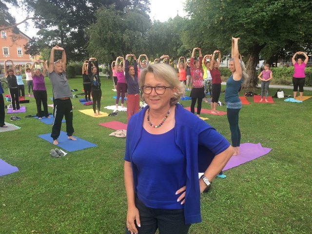 Sabine Mayrhofer holte "Bewegt im Park" nach Oberndorf