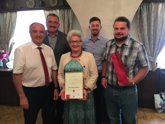 Valentin Blaschitz, Jakob Strauß, Anna Abraham, Dietmar Strasser und Robert Orieschnig (v. li)