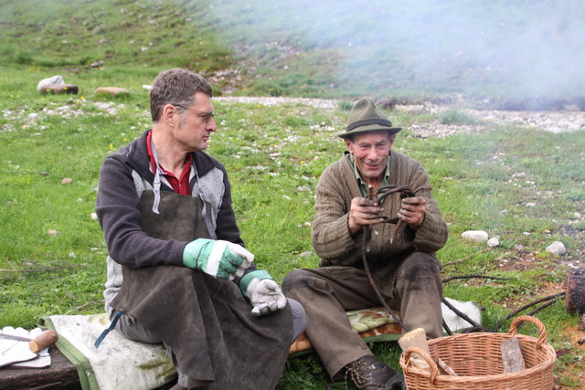 Beim Zaunringbrater gab es altes Handwerk zu sehen | Foto: KK