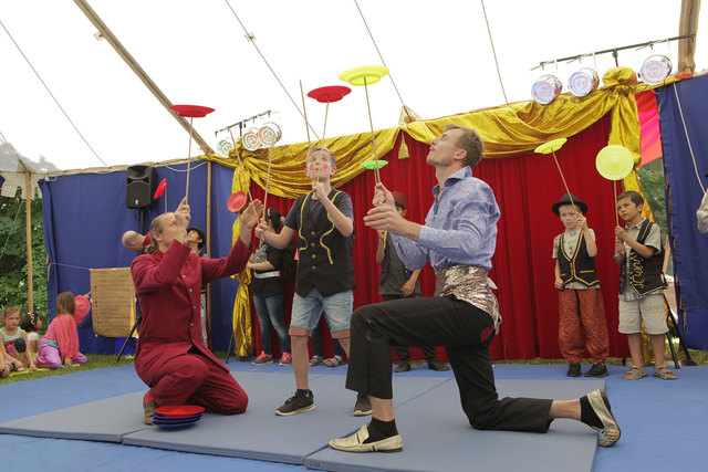 Jeder hatte Gelegenheit, seine Talente zu zeigen. | Foto: Rote Nasen Clowndoctors