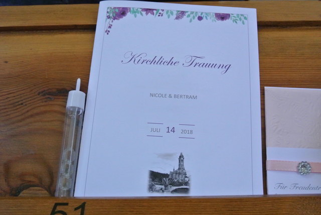 Vorbereitung für eine Hochzeit