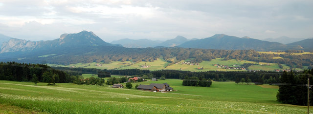 Die Leithen in der Abendsonne