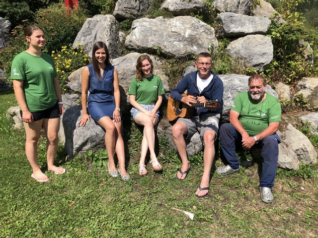 "La Montanara" haben die Umwelthelfer extra gespielt und gesungen (siehe das im Artikel eingefügte Video)