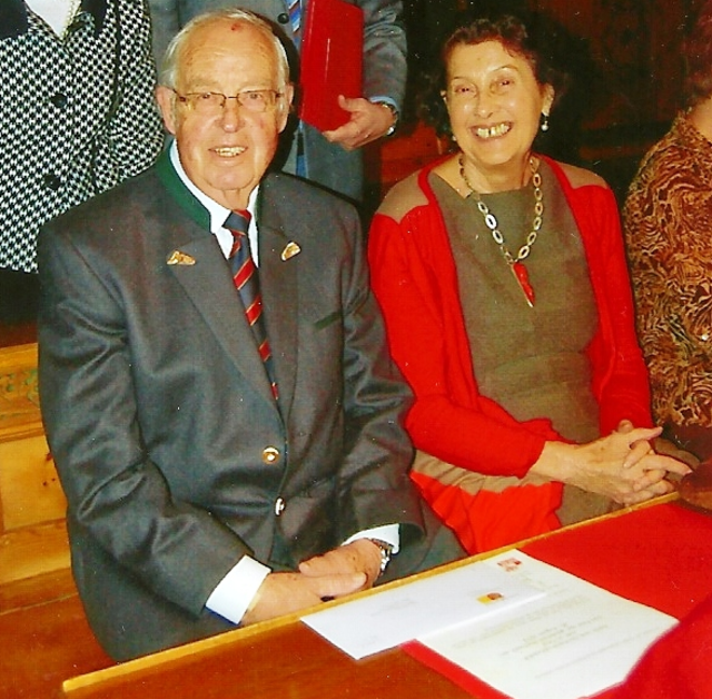 Hermann Lechner mit seiner Gattin Edith bei einer Festveranstaltung der Stadtgemeinde Hall | Foto: Stadt Hall