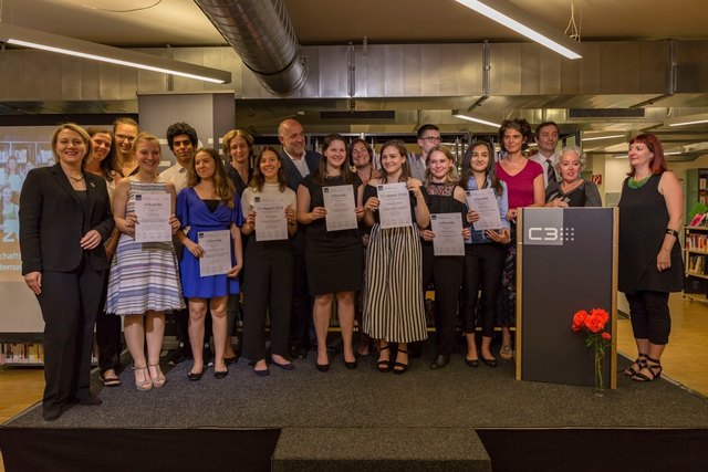 Bianca Rauch bei der Verleihung des Awards im C3