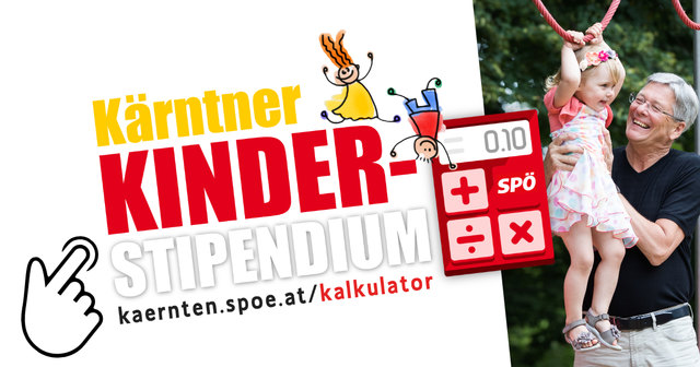 Kärntner Kinder-Stipendium SPÖ Kärnten und Landeshauptmann Peter Kaiser