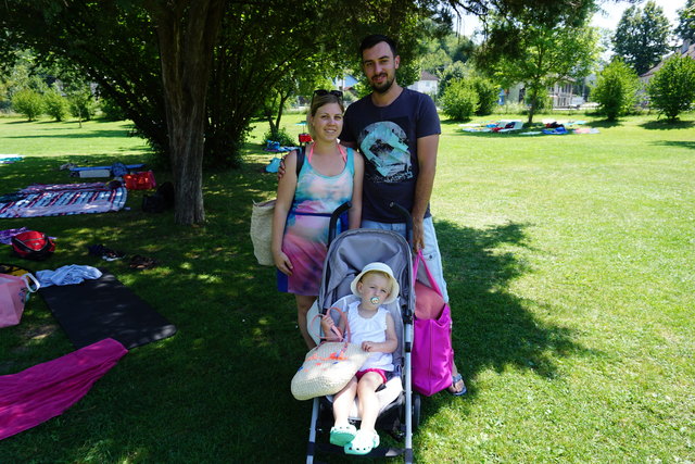 Katharina und Marlene Heider mit Rene Wallner
