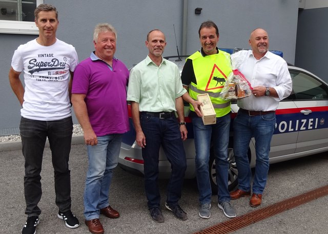 AI Michael Karner, CI i. R. Karl Slamanig, Obstl Klaus Innerwinkler, BI i. R. Theodor Wedenig, KI Gerald Grebenjak﻿