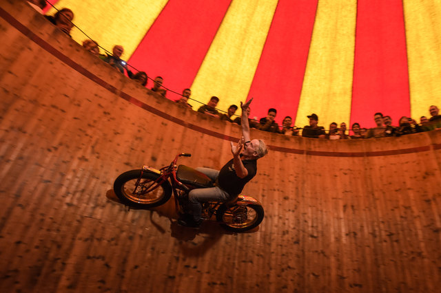Henny Kroezes Stunt Show „Henny Kroeze’s Steile Wand – THE WALL OF DEATH“ für den guten Zweck. | Foto: TVB Paznaun – Ischgl