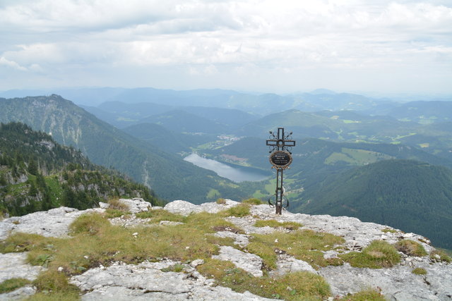 Die Aussicht auf den Lunzer See ist einfach traumhaft.