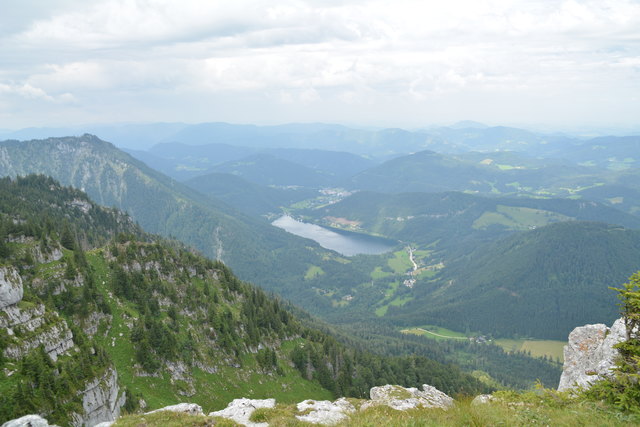 Die Aussicht auf den Lunzer See ist einfach traumhaft.