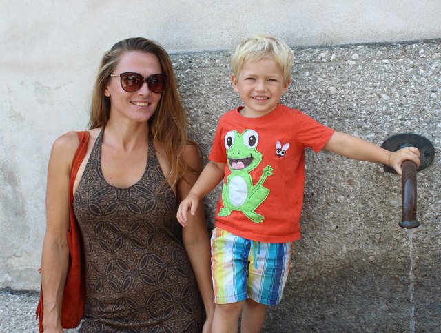 Marai und Finn warteten gedultig auf den zweiten Teil des Konzerts.