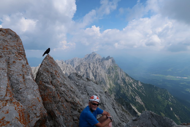 jetzt gibt's erst mal a Pause nach 4 1/2 Stunden Aufstieg