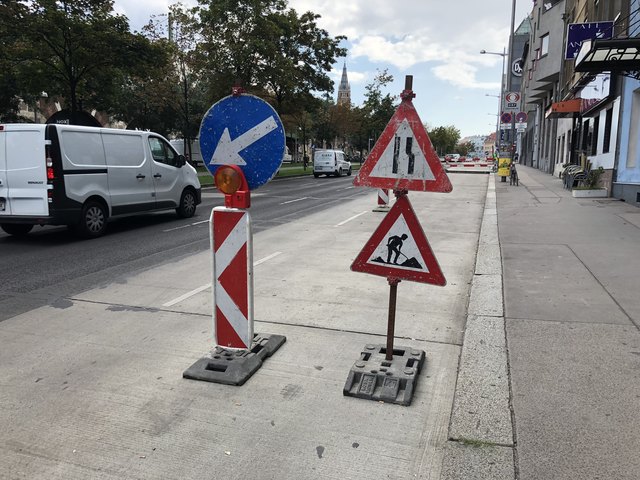 Auf dem Hernalser Gürtel wird der Belag erneuert.
