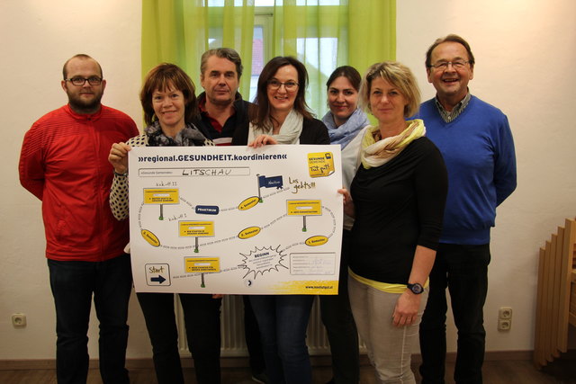 Jürgen Uitz, Patricia Kainz-Böhm, Gerald Ehrlich, Regina Thür, Doris Paukner (Initiative „Tut gut!“), Andrea Kellner und Helmut Böhm