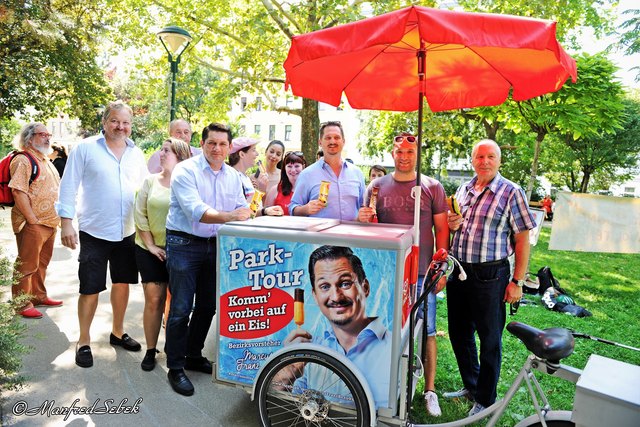 Parktour im Sommer mit Gratis-Eis
