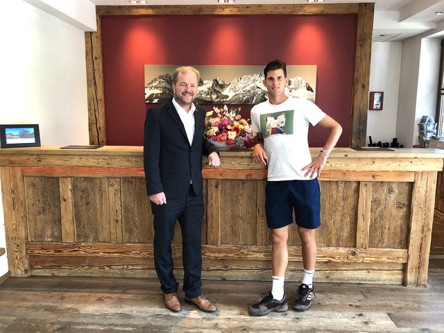 Dir. Johannes Mitterer mit Dominic Thiem. | Foto: Kitzhof