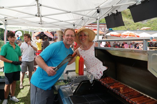Michael Kuni Kuen und Daniela Rief waren gut gelaunt. | Foto: Reichel