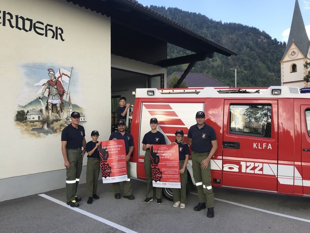 Kameraden der FF Klein St. Veit um Kommandant Bernhard Zeiner freuen sich auf viele Besucher