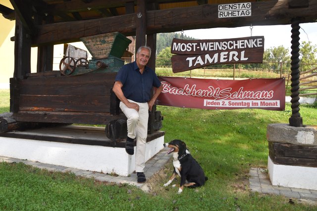 Wirt Richard Nuck (69) machte aus dem Gasthaus seiner Eltern und Großeltern eine Wein- und Mostschenke