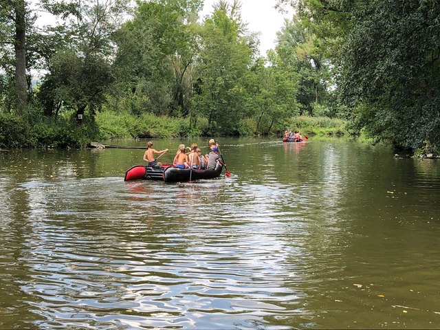 Schlauchboottour auf der Aschach