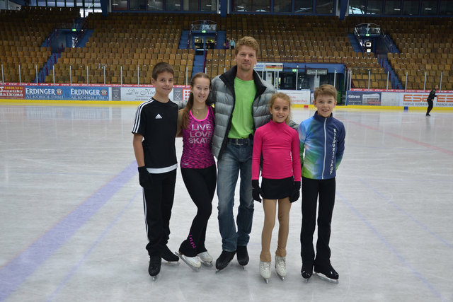 Patrick und Corinna (li) beim Training.