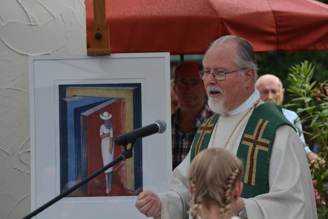 Abt German Erd zelebrierte die Festmesse vor der Afra-Kapelle