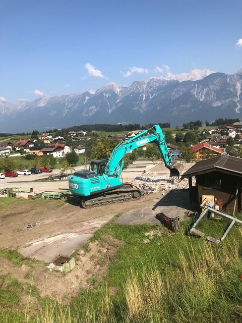 Die Glungezer-Talstation wird schon abgerissen.